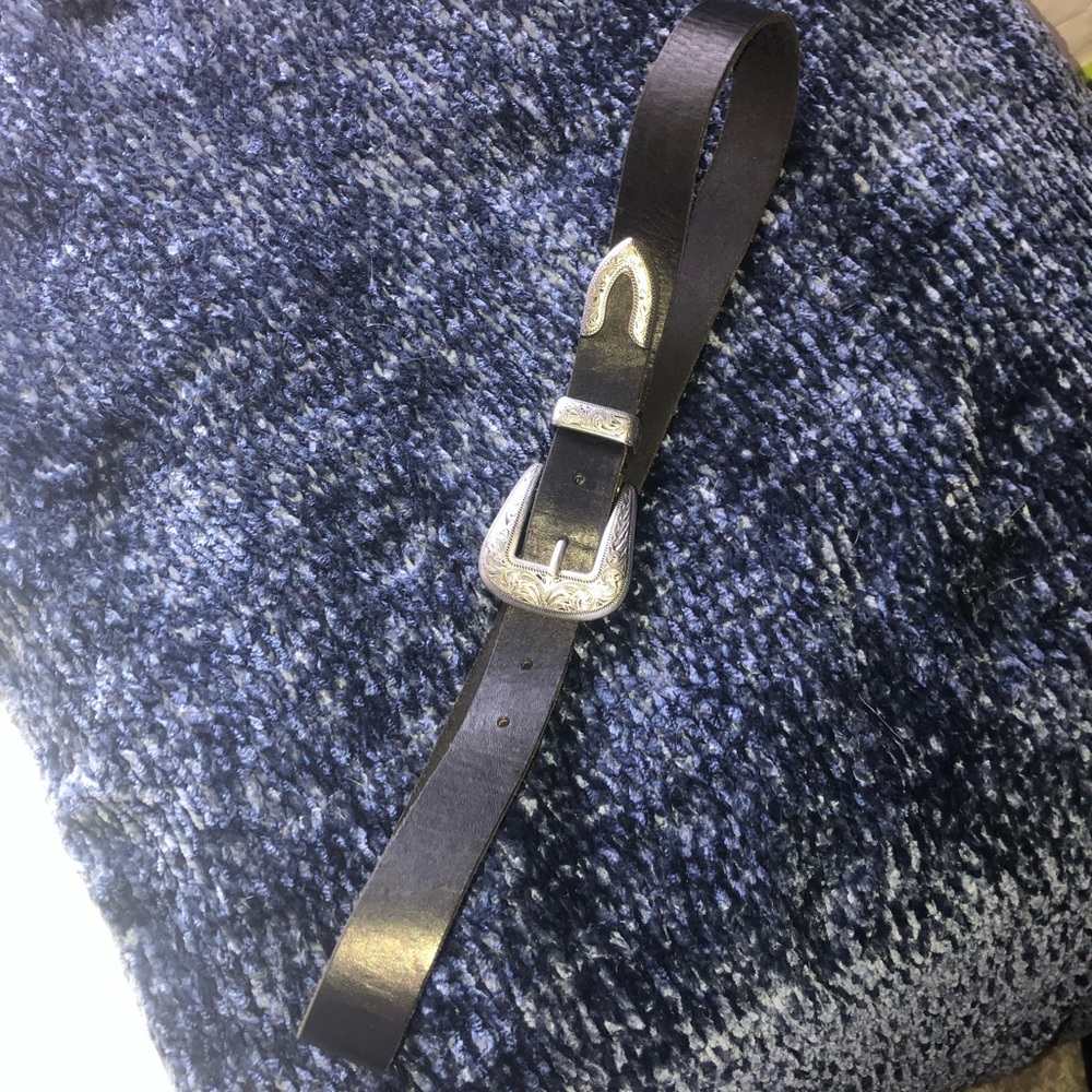 Ecote Metal Tipped leather belt